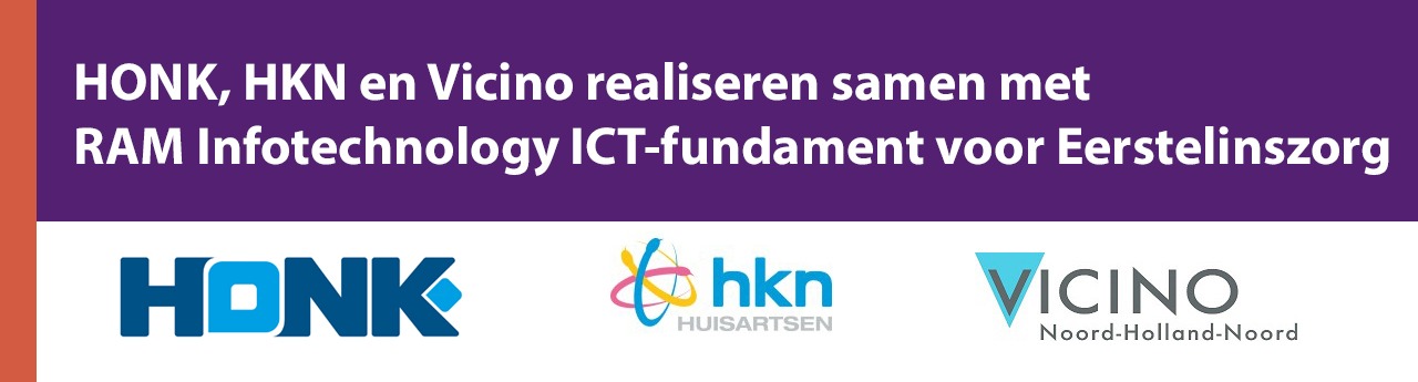 HONk banner RAM-IT ICT voor de eerstelijnszorg
